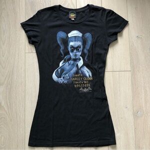 Harley Quinn Batman Arkham Asylum T-Shirt DC Comics Made in Mexico
